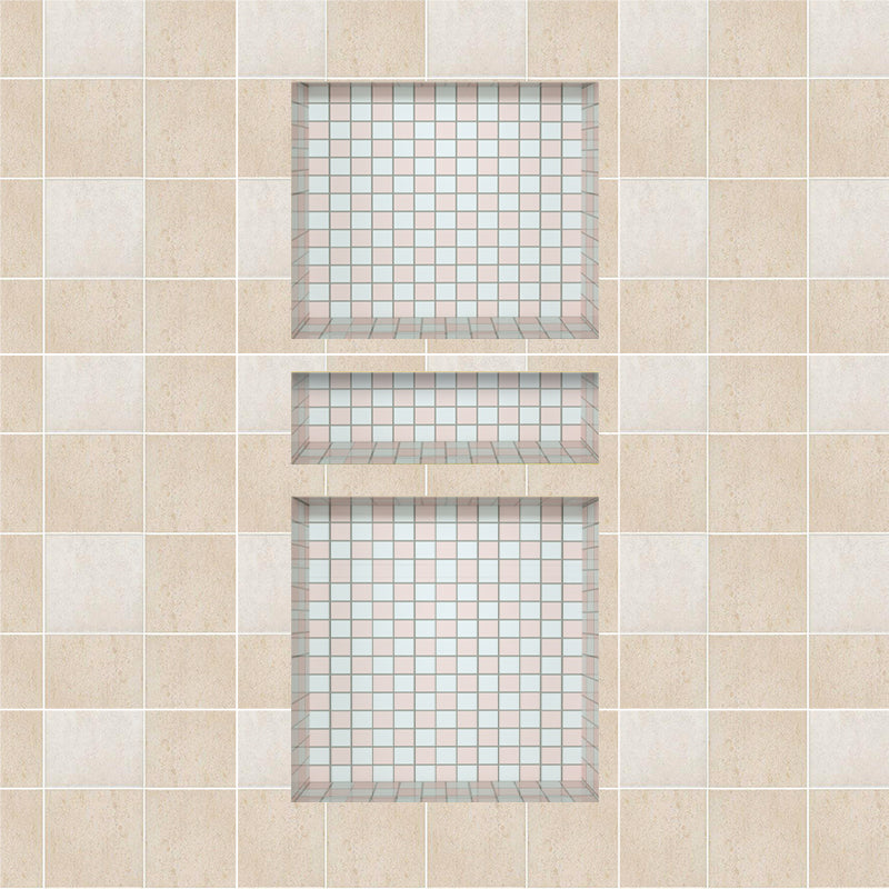 Recessed Shower Shelf 16X34 Ready To Tile Triple Shower Niche