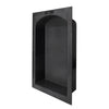 17"×25"  Black Arch Top ABS Plastic Bathroom Shower Niche  Single UGARN101