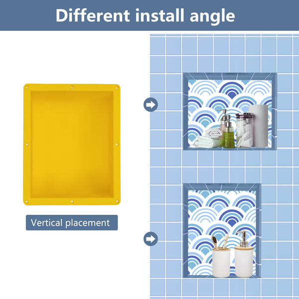 16''×20'' Rectangle Yellow Shower Niche Tile Ready Niche UGRN1620