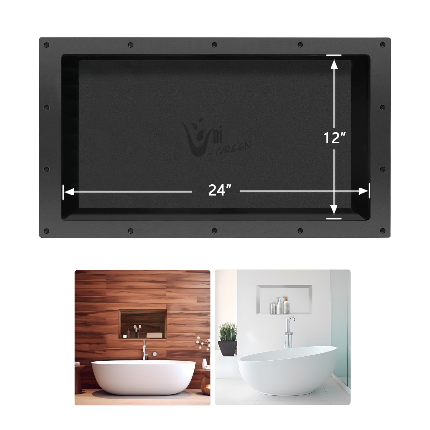 Quick & Easy Ready For Tile Recessed Shower Niche Flapped Over Thin Flange Wall Niche Insert