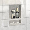 17''×25'' Double Shelves Shower Recessed and Built In Shower Shelves in Bathroom UGRN201