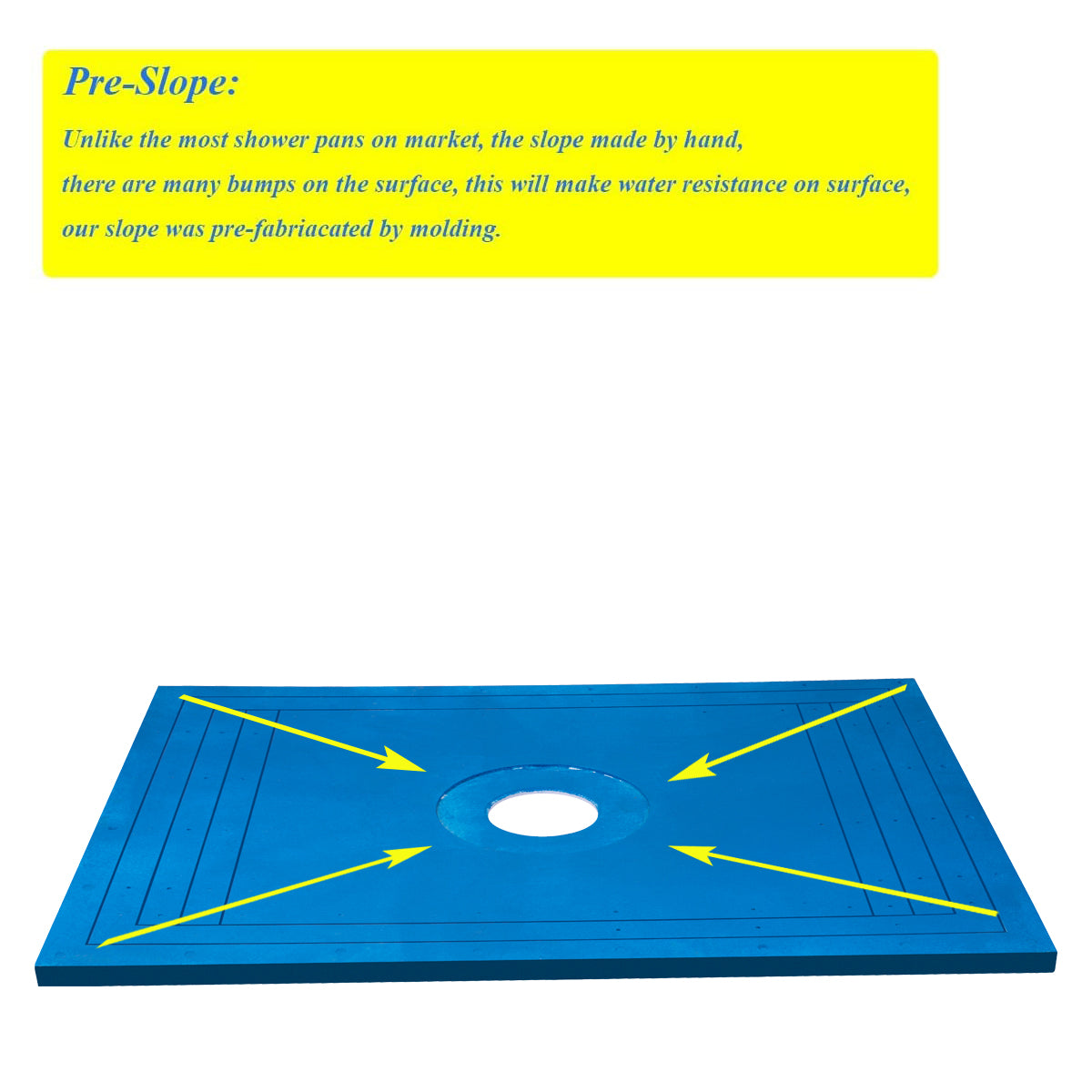 Tile Shower Pan Kit 48X36